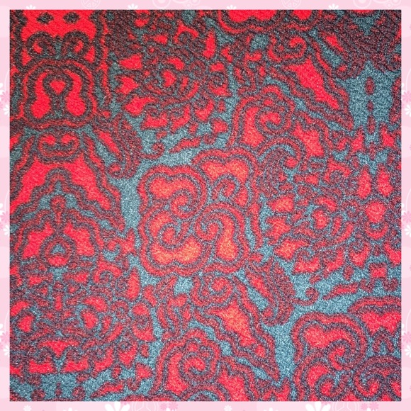 Lularoe red and green pencil skirt - Picture 4 of 4